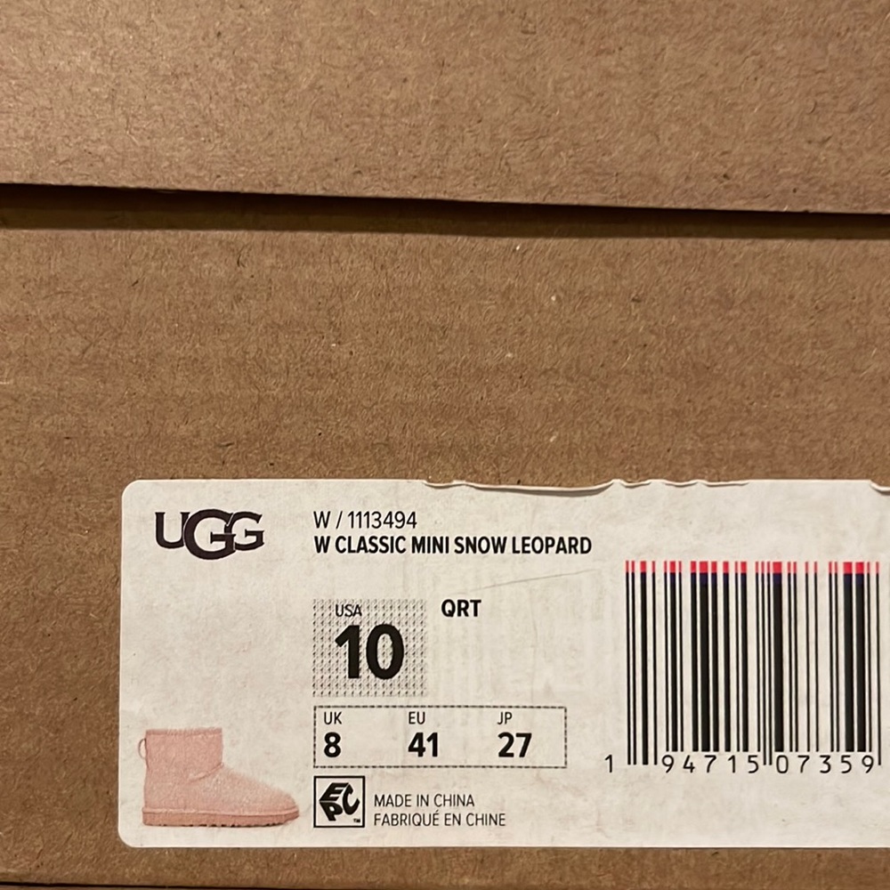 🌴🔆UGG- CLASSIC MINI SNOW LEOPARD BOOTS🔆🌴 - Picture 15 of 15